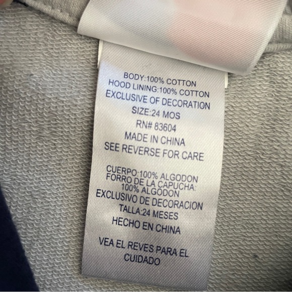 Majestic Yankees Hooded Jacket Authentic Team Colors Navy Gray Size 24 M… - Picture 5 of 8